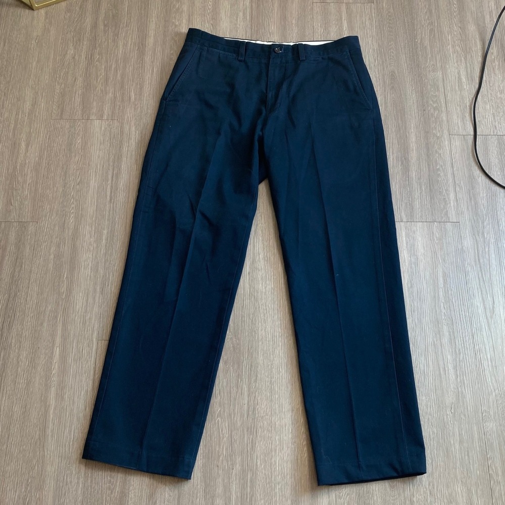 Polo Ralph Lauren Pants Mens 33x32 Navy Blue Preston Pant Cotton Straight Chinos